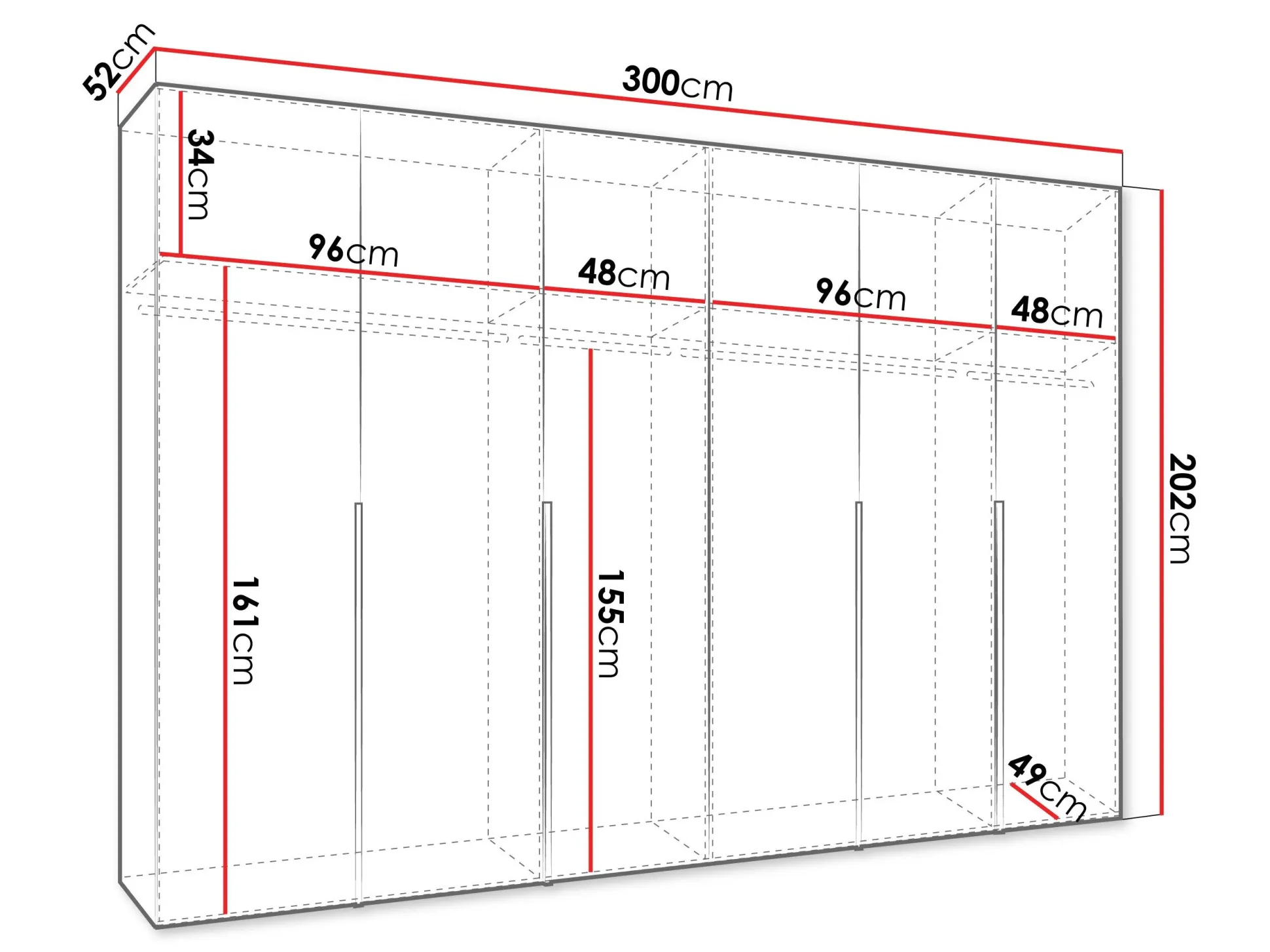Garderobeskab Hartford 539 (Kashmir)