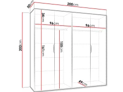 Garderobeskab Hartford 514 (Kashmir)
