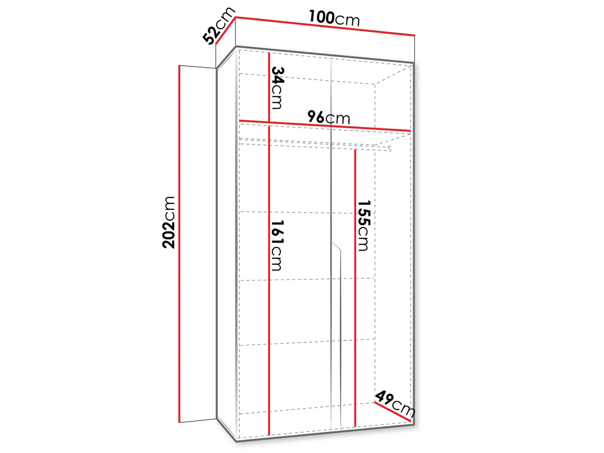 Garderobeskab Hartford 579 (Kashmir)