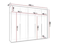 Garderobeskab Hartford 538 (Kashmir)