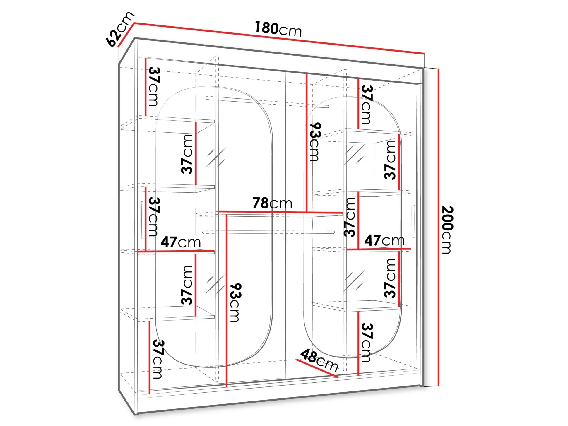 Garderobeskab Hartford 520 (Kashmir)