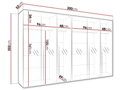 Garderobeskab Hartford 593 (Sort)