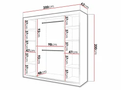 Garderobeskab Hartford 400 (Sort)