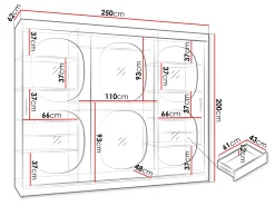 Garderobeskab Hartford 533 (Sort)