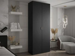 Garderobeskab Hartford 566 (Sort)