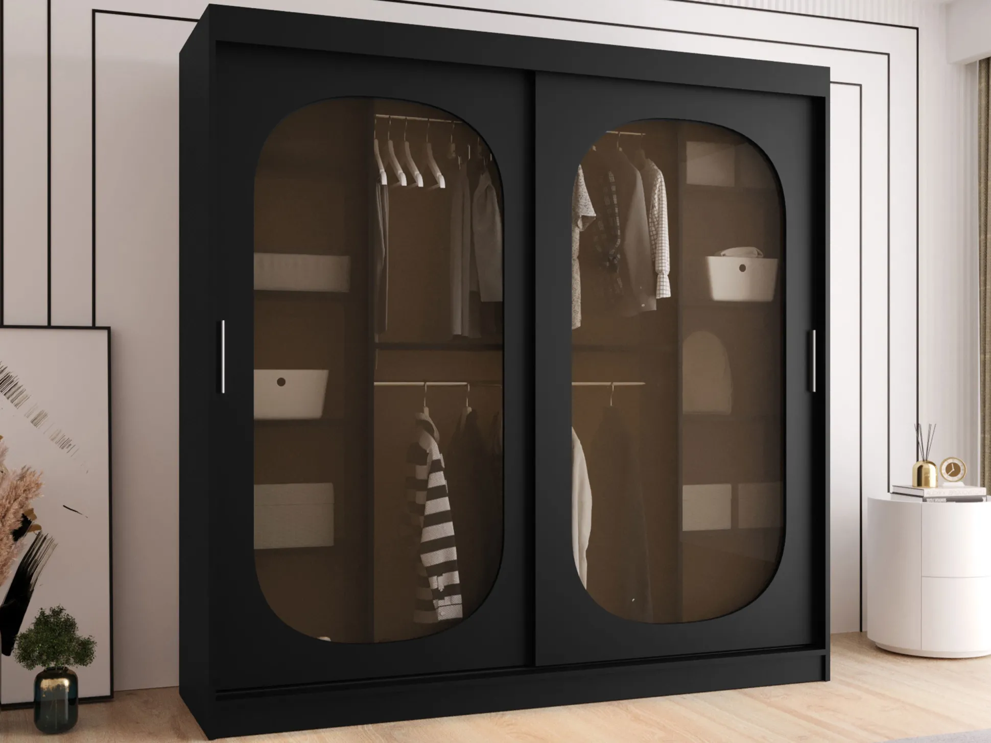 Garderobeskab Hartford 521 (Sort)