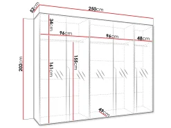 Garderobeskab Hartford 592 (Sort)