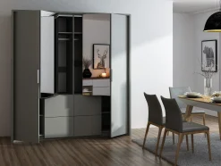 Garderobeskab Honolulu 139 (Grafit)