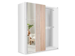 Garderobeskab Honolulu 253 (Hvid + Wotan eg)