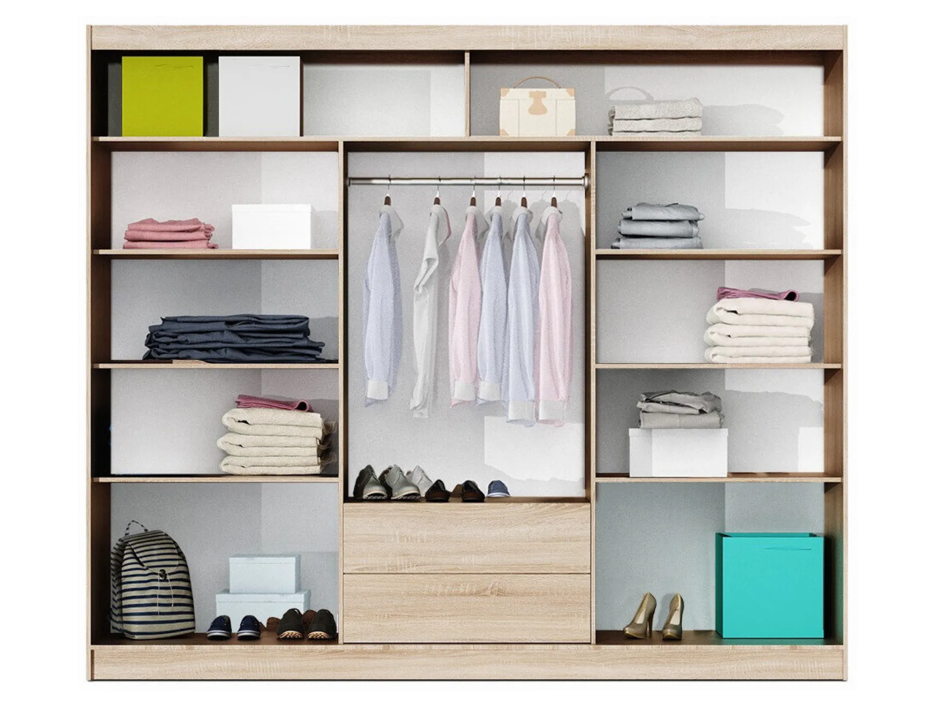 Garderobeskab Honolulu 119 (Sonoma eg)