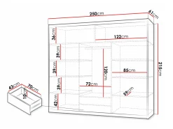 Garderobeskab Honolulu 119 (Sonoma eg)