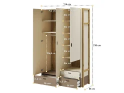 Garderobeskab Laralu 100