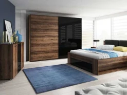 Garderobeskab Levruvu 105 (Kloster eg + Sort)