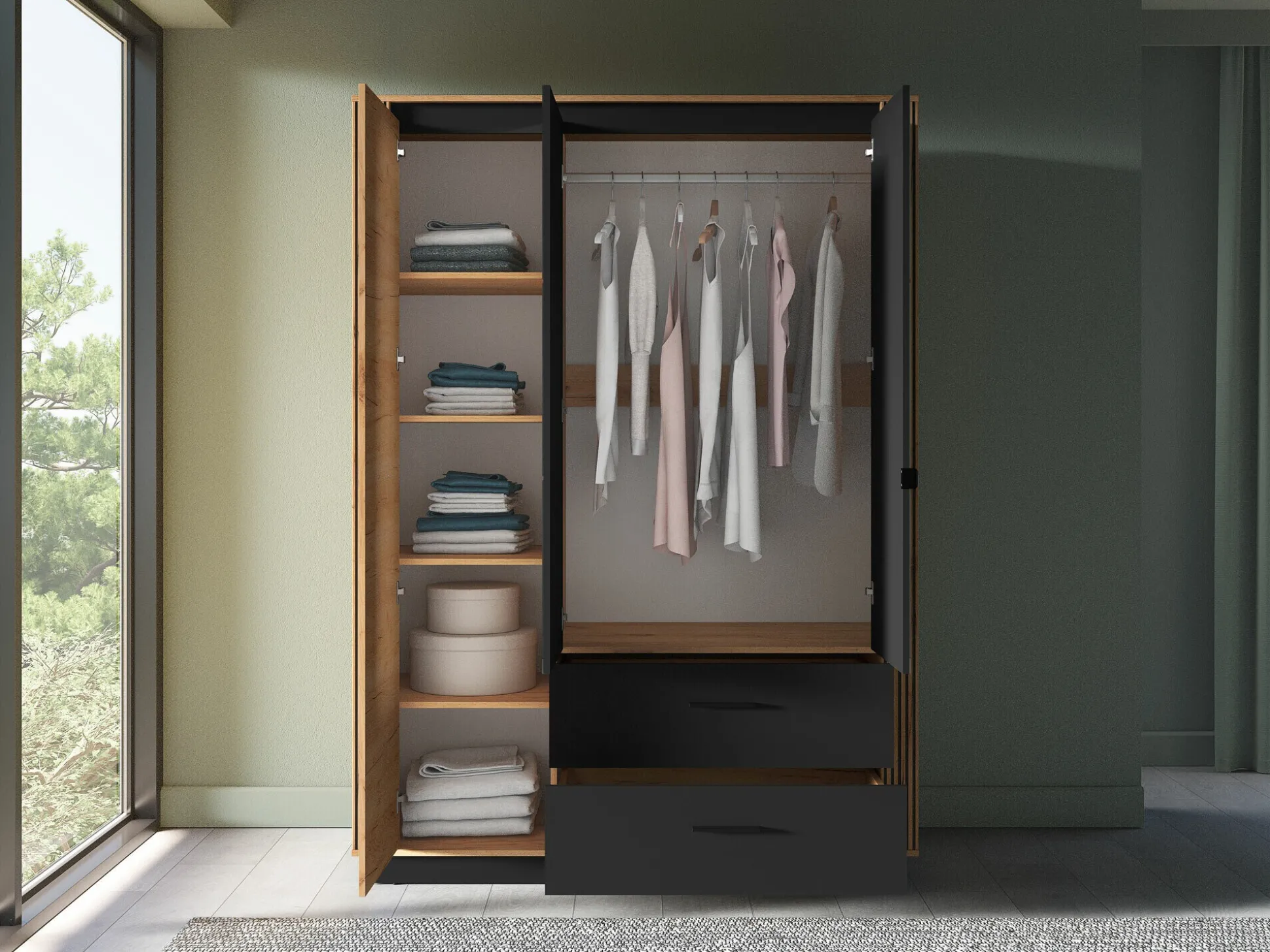 Garderobeskab Livluo 101