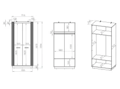 Garderobeskab Livluo 105