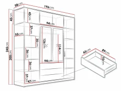 Garderobeskab Lombala 110
