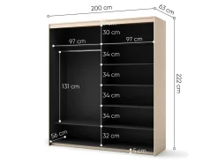 Garderobeskab Lorfera 100