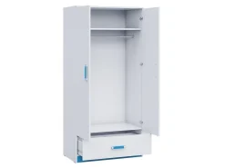 Garderobeskab Lorlare 110 (Hvid + Grå)