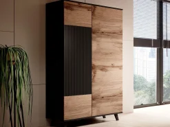 Garderobeskab Luelia 113 (Sort + Wotan eg)