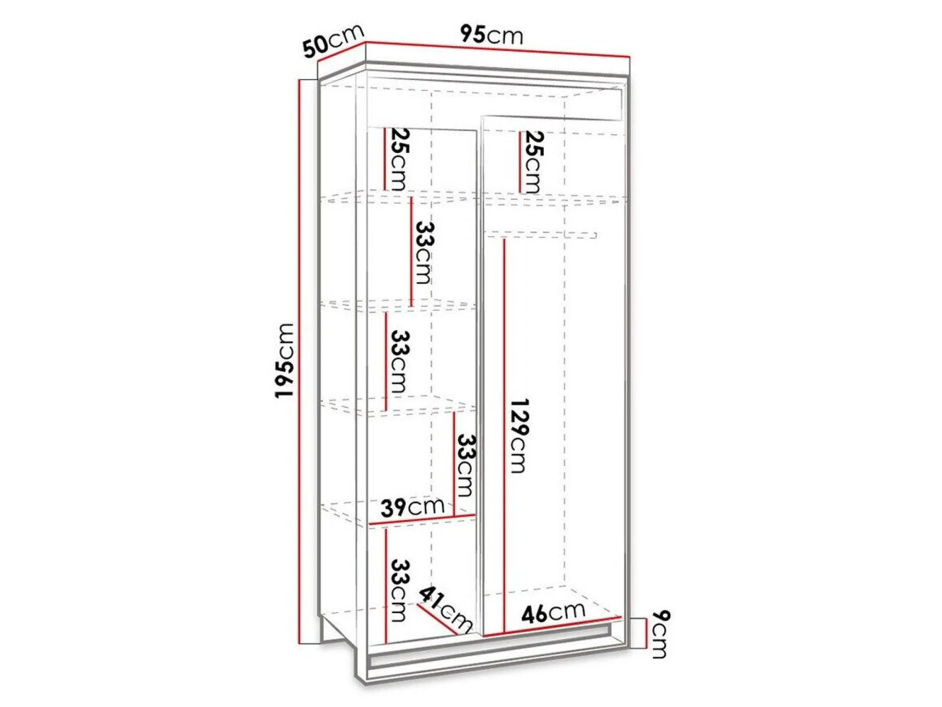 Garderobeskab Luliru 126