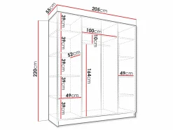 Garderobeskab Lunole 107 (Kashmir)