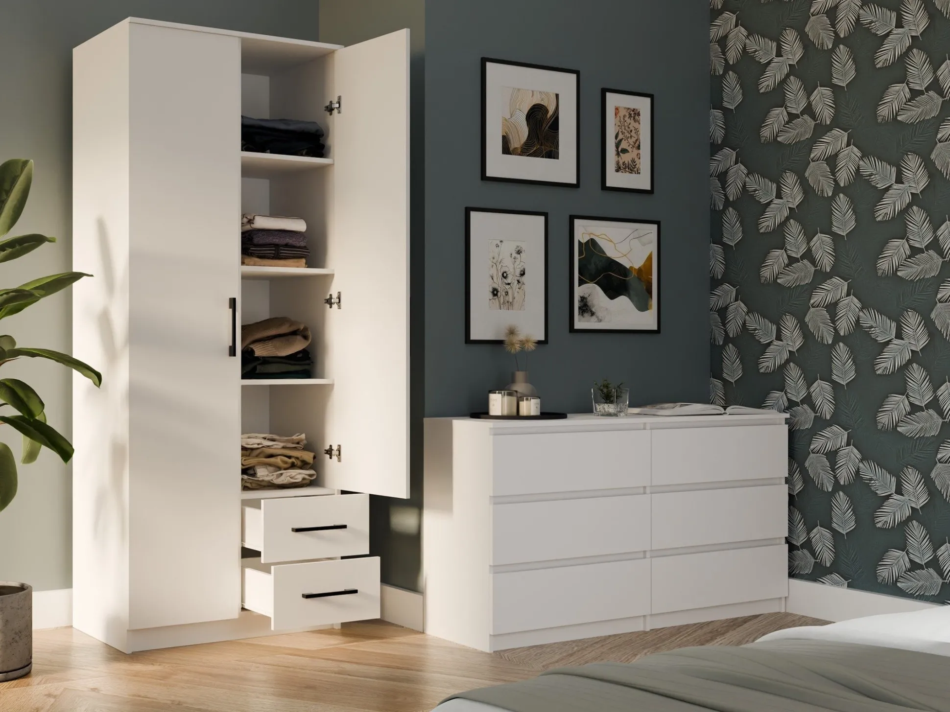 Garderobeskab Mandeville 247 (Hvid)