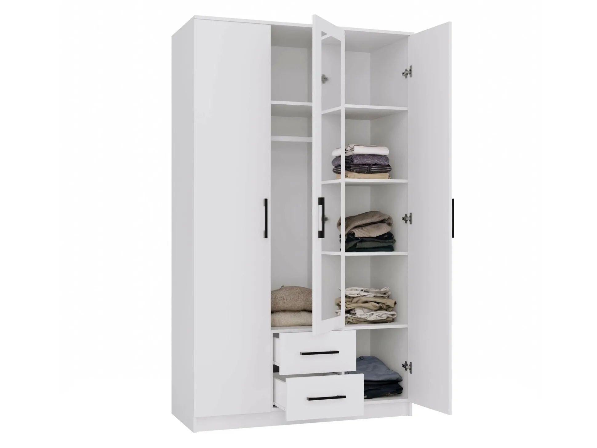 Garderobeskab Mandeville 116 (Hvid)