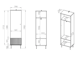 Garderobeskab Marmeli 113