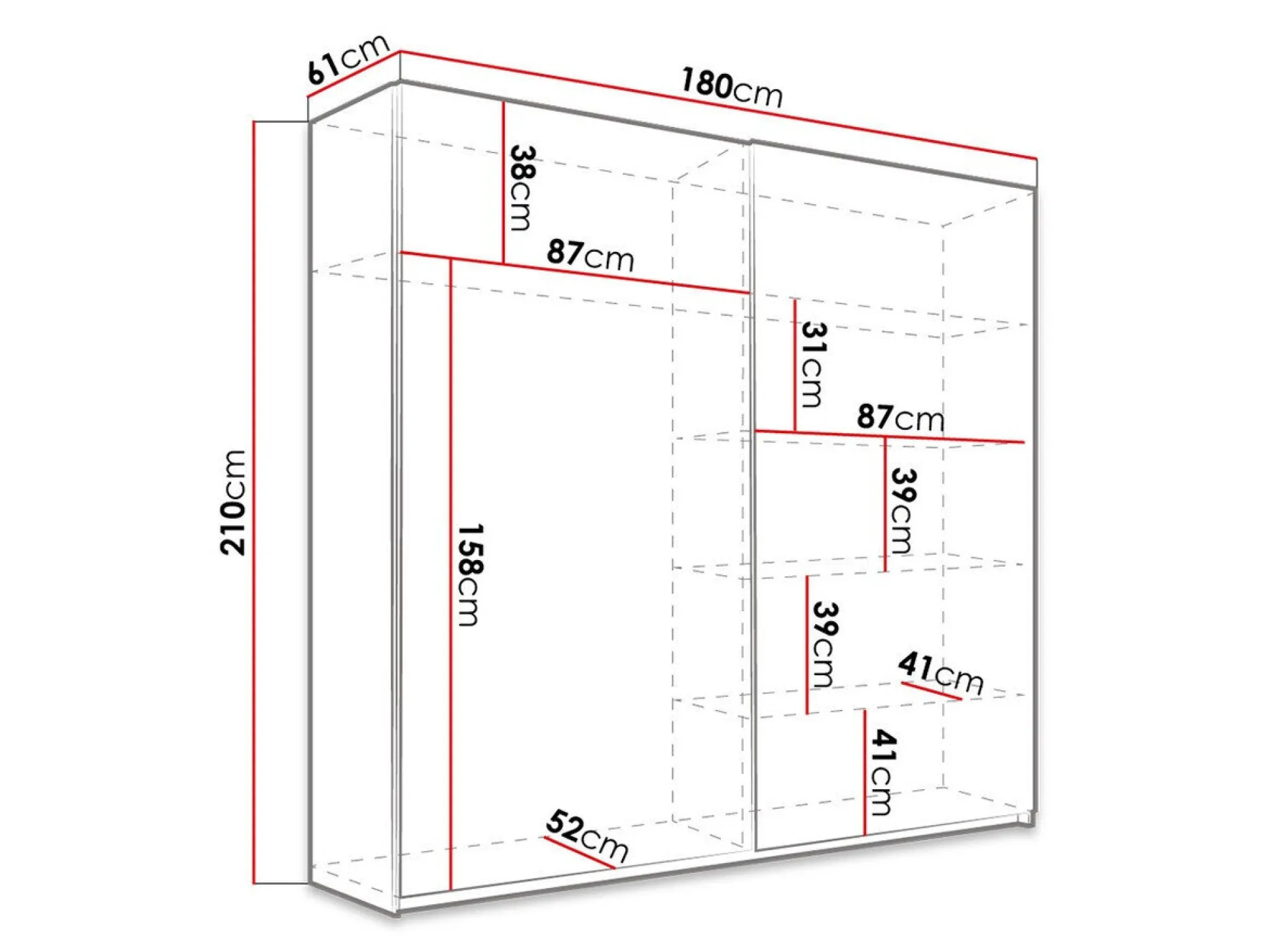 Garderobeskab Melvele 106