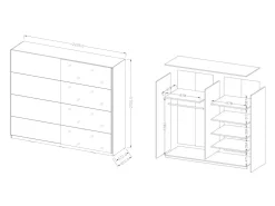 Garderobeskab Melvele 111