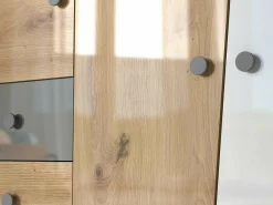 Garderobeskab Mirelbu 102 (Artisan eg + Hvid + Sort)