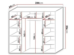Garderobeskab Murrieta 178