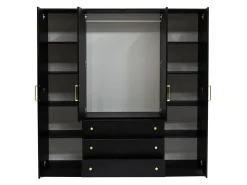 Garderobeskab Musum I (Sort + Gylden)