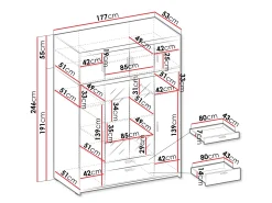 Garderobeskab Novduni 109 (Beige)