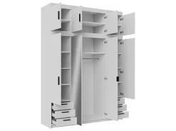 Garderobeskab Novduni 120 (Hvid)