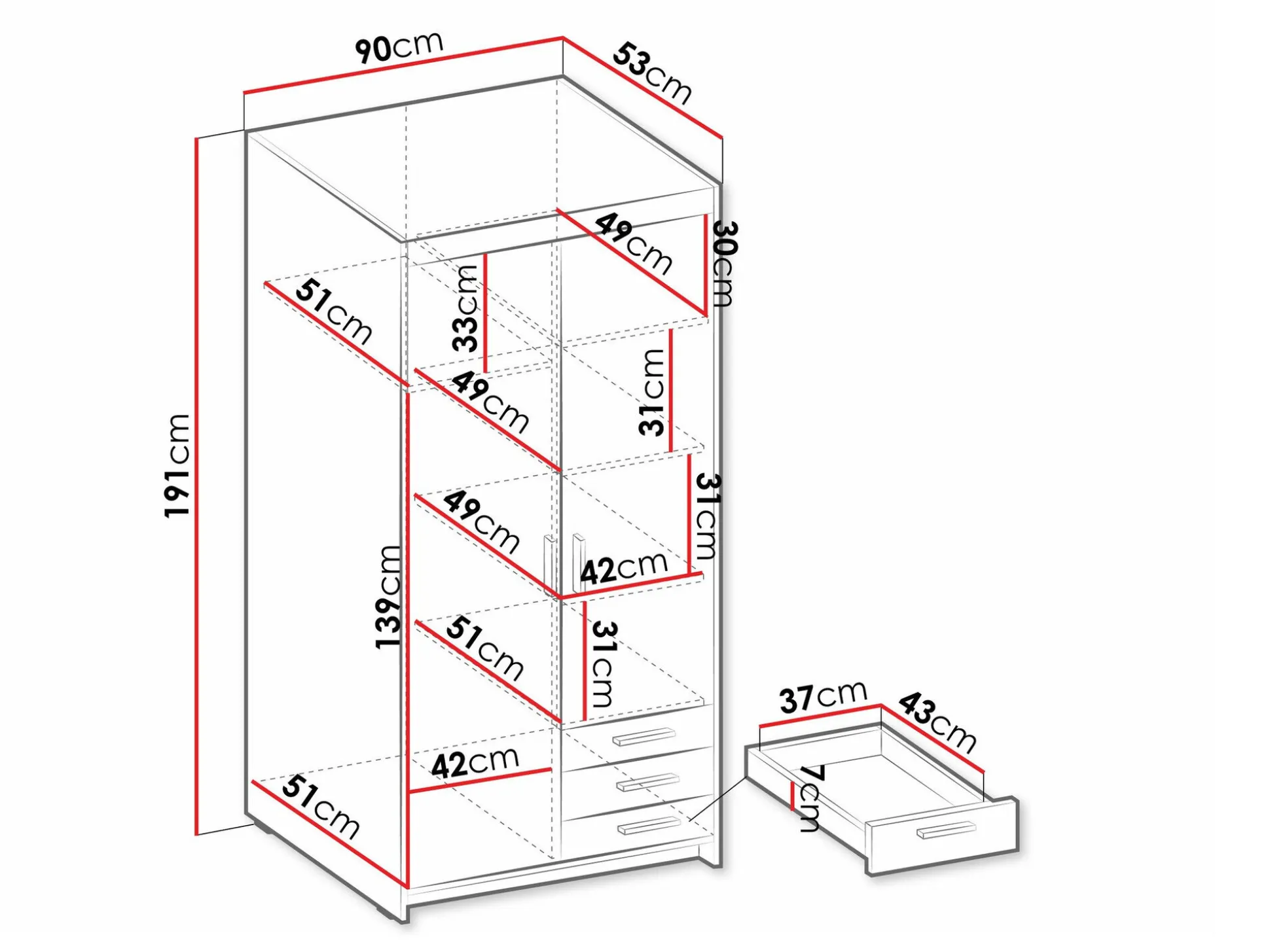 Garderobeskab Novduni 112 (Lefkas eg)