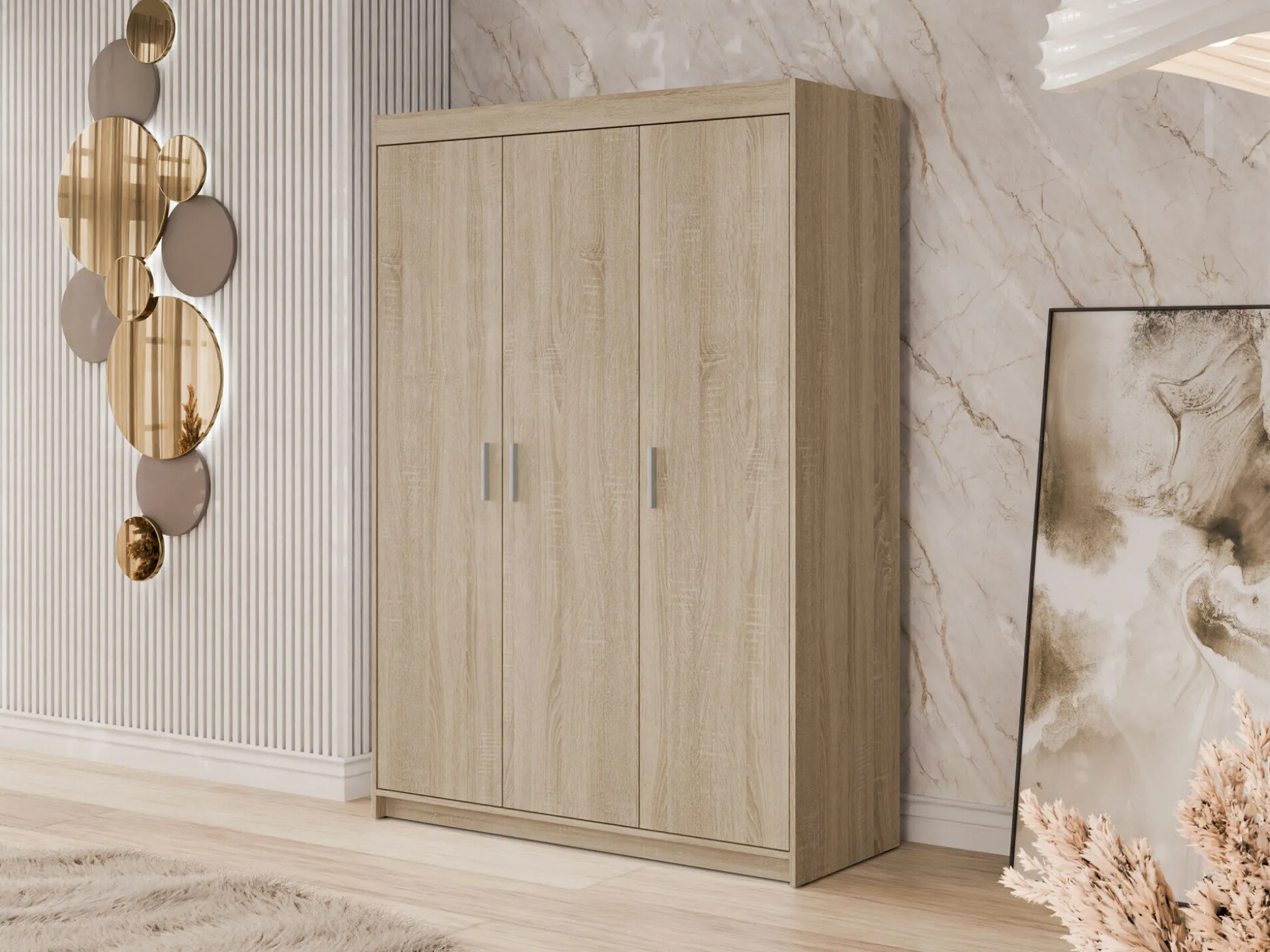 Garderobeskab Novduni 101 (Sonoma eg)