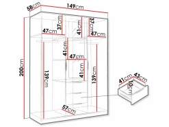 Garderobeskab Ophdome 104