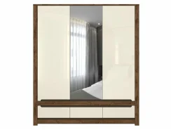 Garderobeskab Ophevaru 114 (Glossy cream + April egetræ)