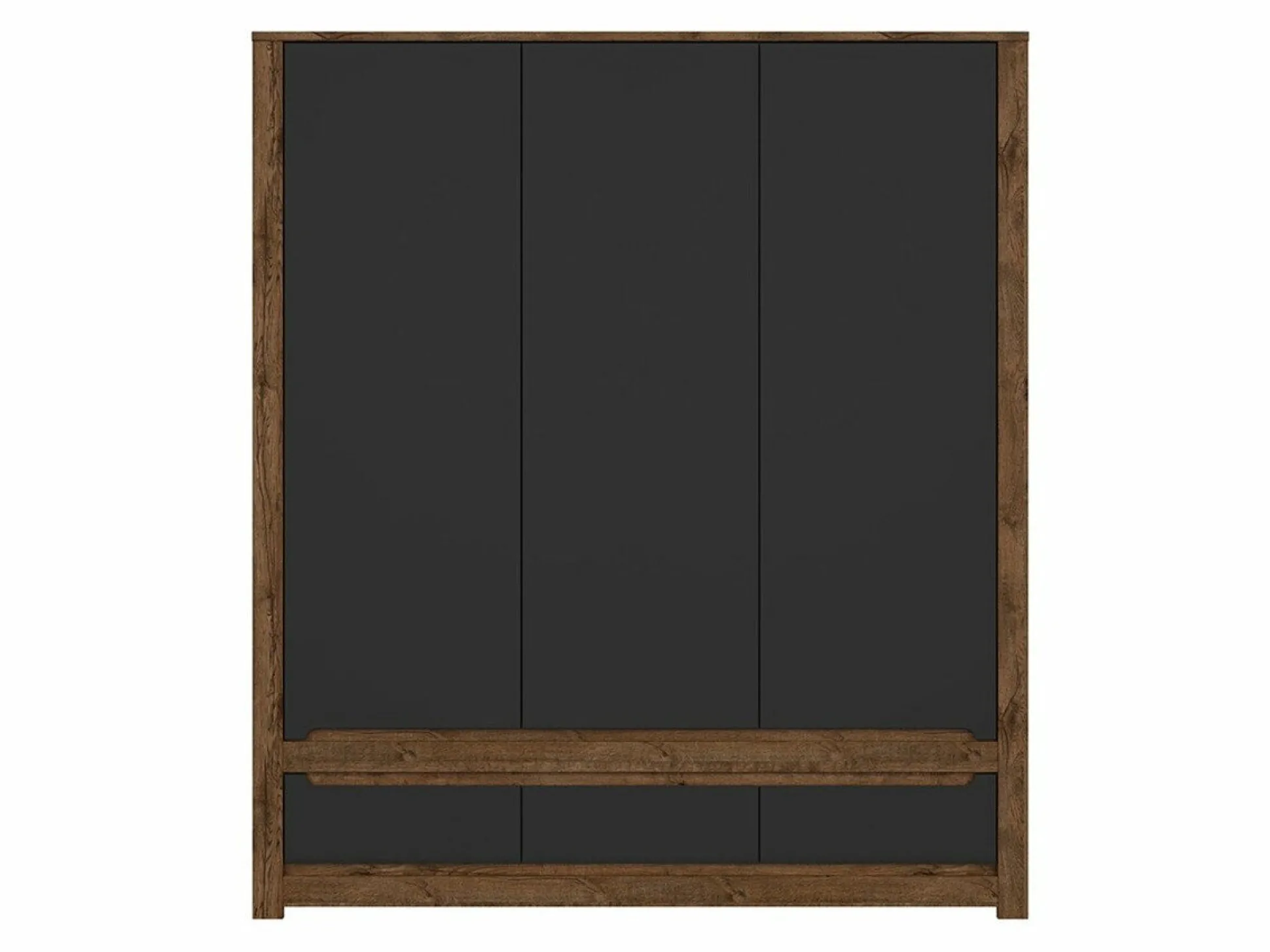 Garderobeskab Ophevaru 119 (Mat sort + April egetræ)