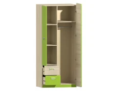 Garderobeskab Ophmora 100 (Egetræ + Hvid)