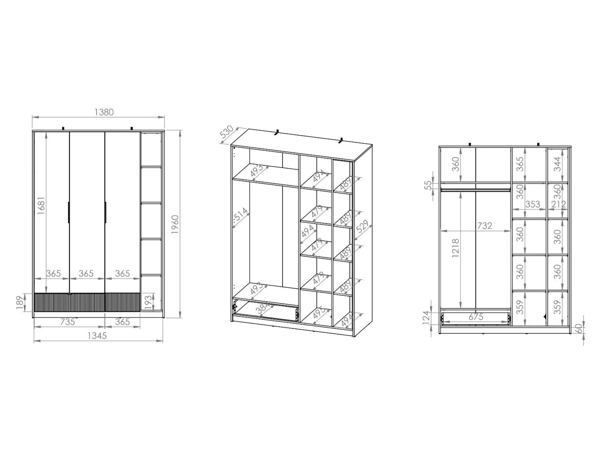 Garderobeskab Orlviro 102