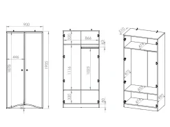 Garderobeskab Romlevo 107