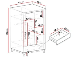 Garderobeskab Sonfera 109