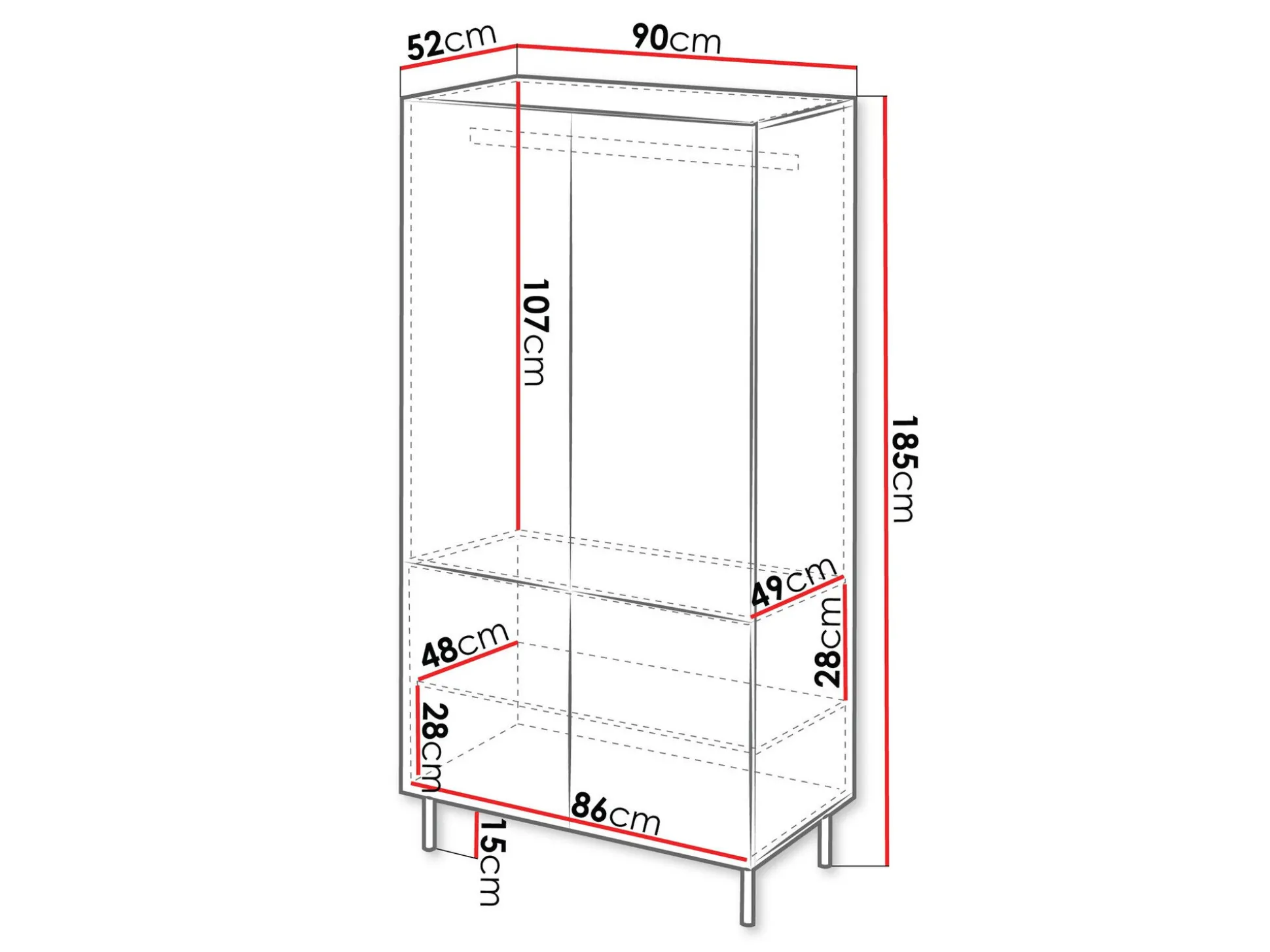 Garderobeskab Studium