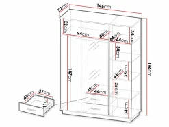 Garderobeskab Tenodeu 120