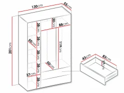 Garderobeskab Tivseva 100