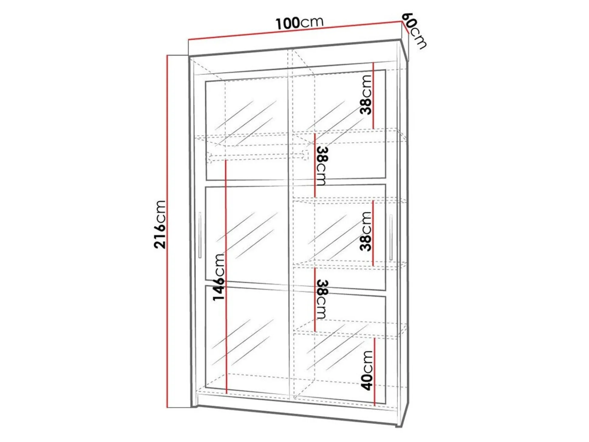 Garderobeskab Toledo 101 (Sonoma eg)