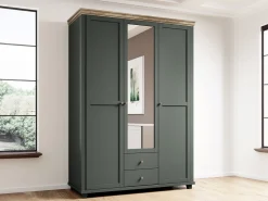 Garderobeskab Tolnue 114 (Mørkegrøn + Lefkas eg)