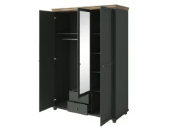 Garderobeskab Tolnue 114 (Mørkegrøn + Lefkas eg)